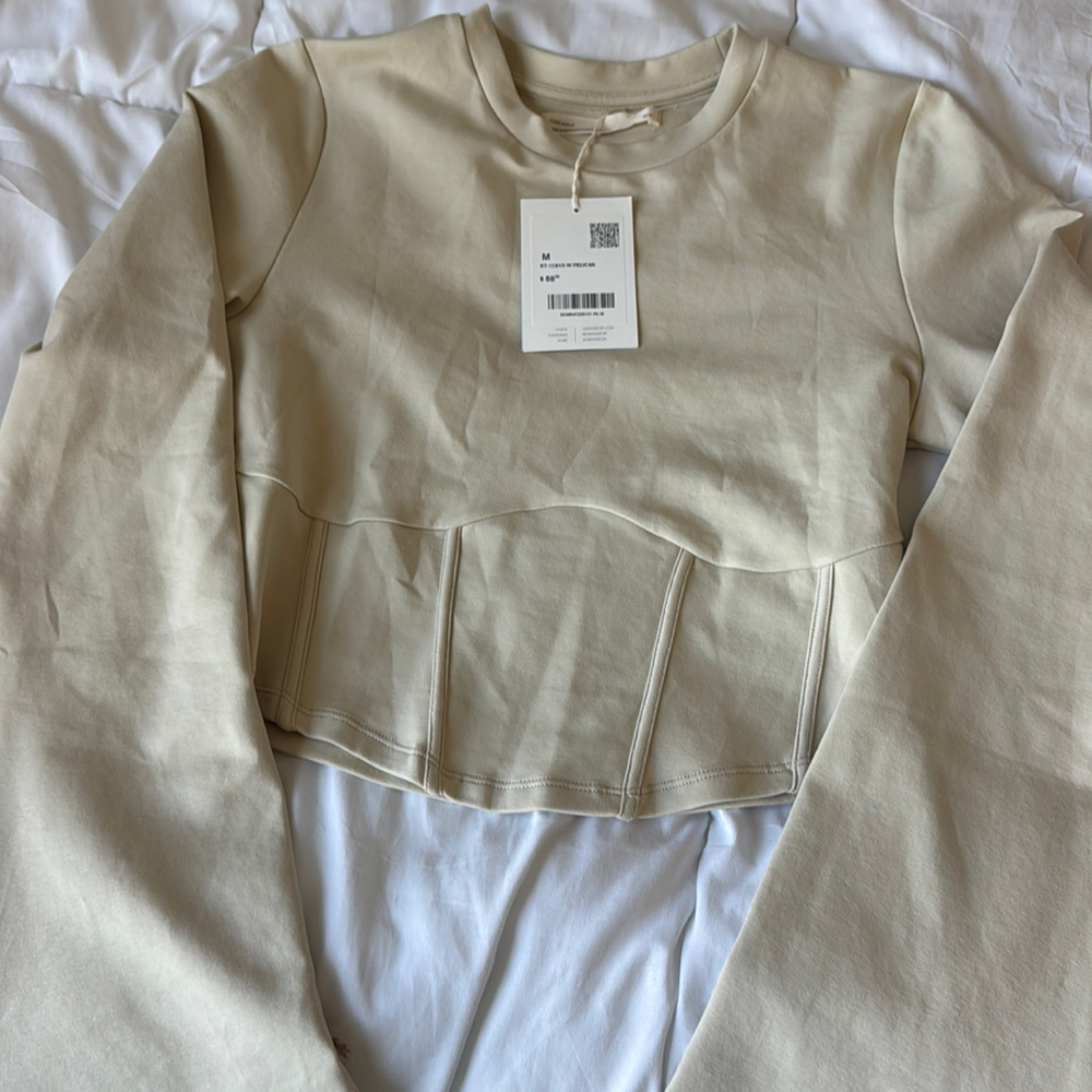 Nwt Oak + Fort Corset Long Sleeve top M